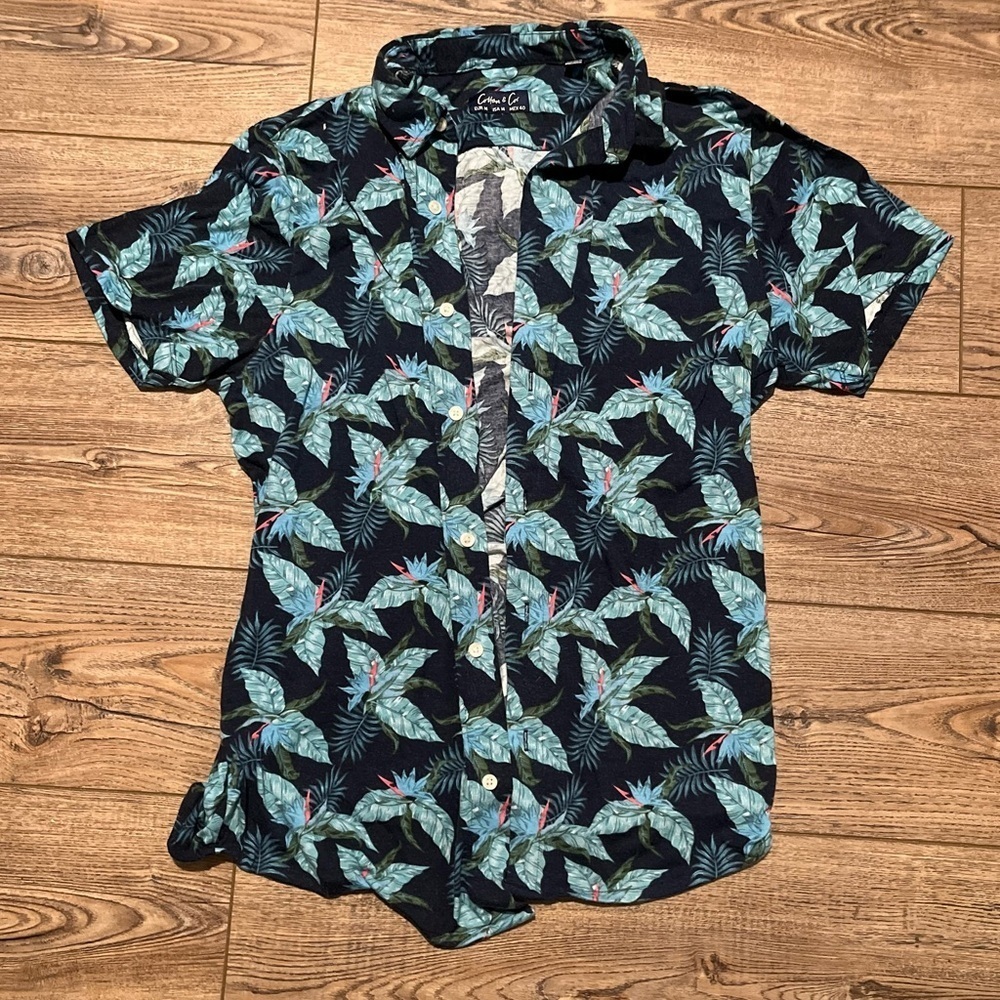 Aloha vacation tropical button up men’s medium women’s large